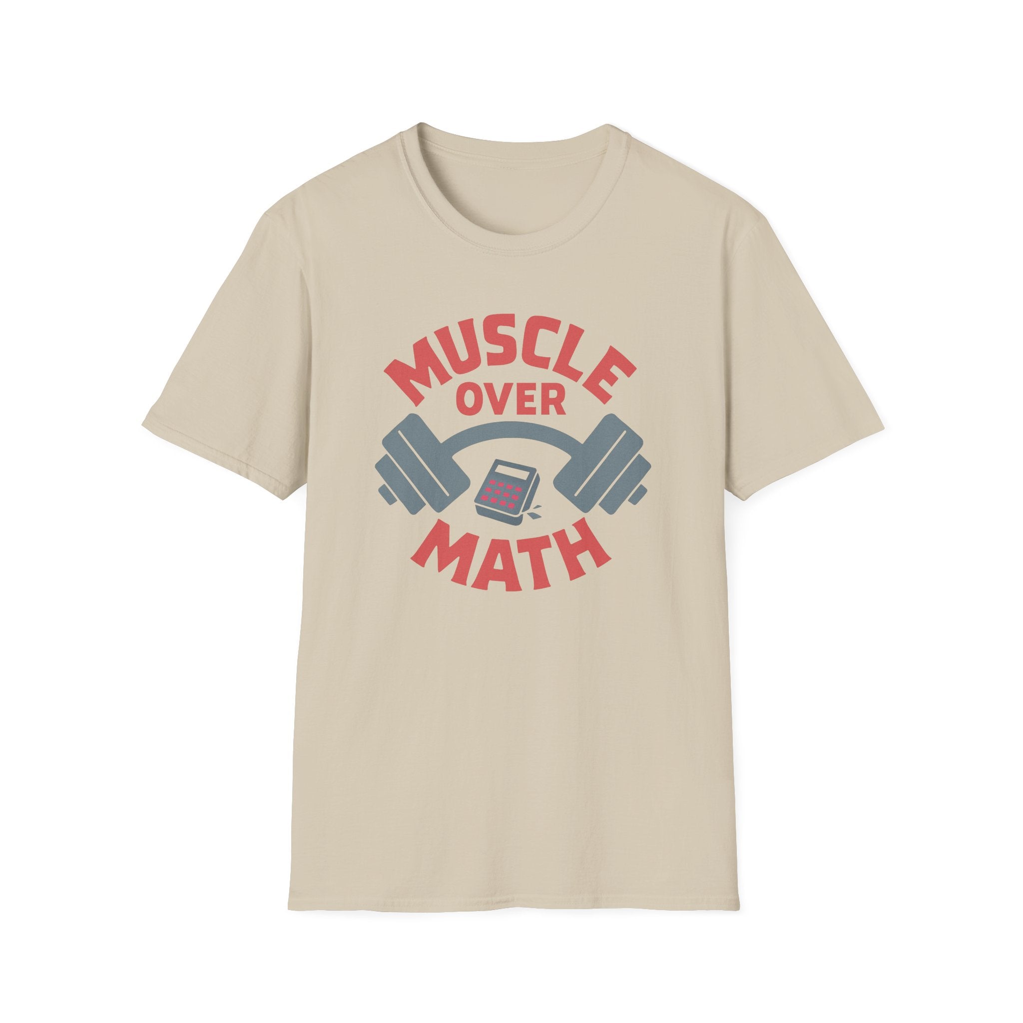 Muscle Over Math – Barbell Crunch Edition T-Shirt
