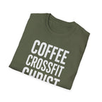 Coffee. CrossFit. Christ. – Bold Faith & Fitness Tshirt