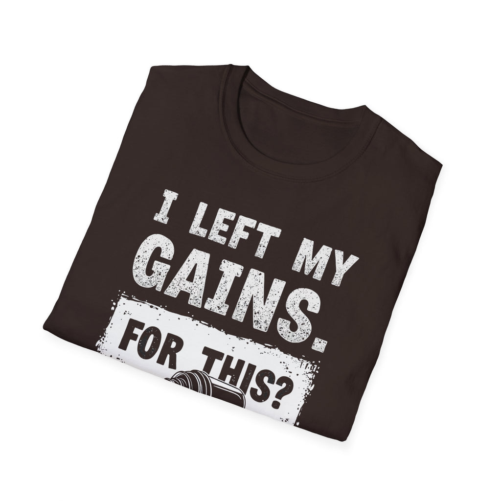 I Left My Gains for This? (Vintage Grunge Edition) T-Shirt