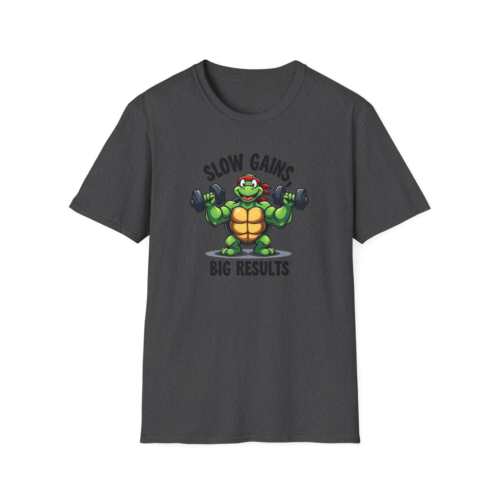 Slow Gains, Big Results – Turtle Power Edition T-Shirt