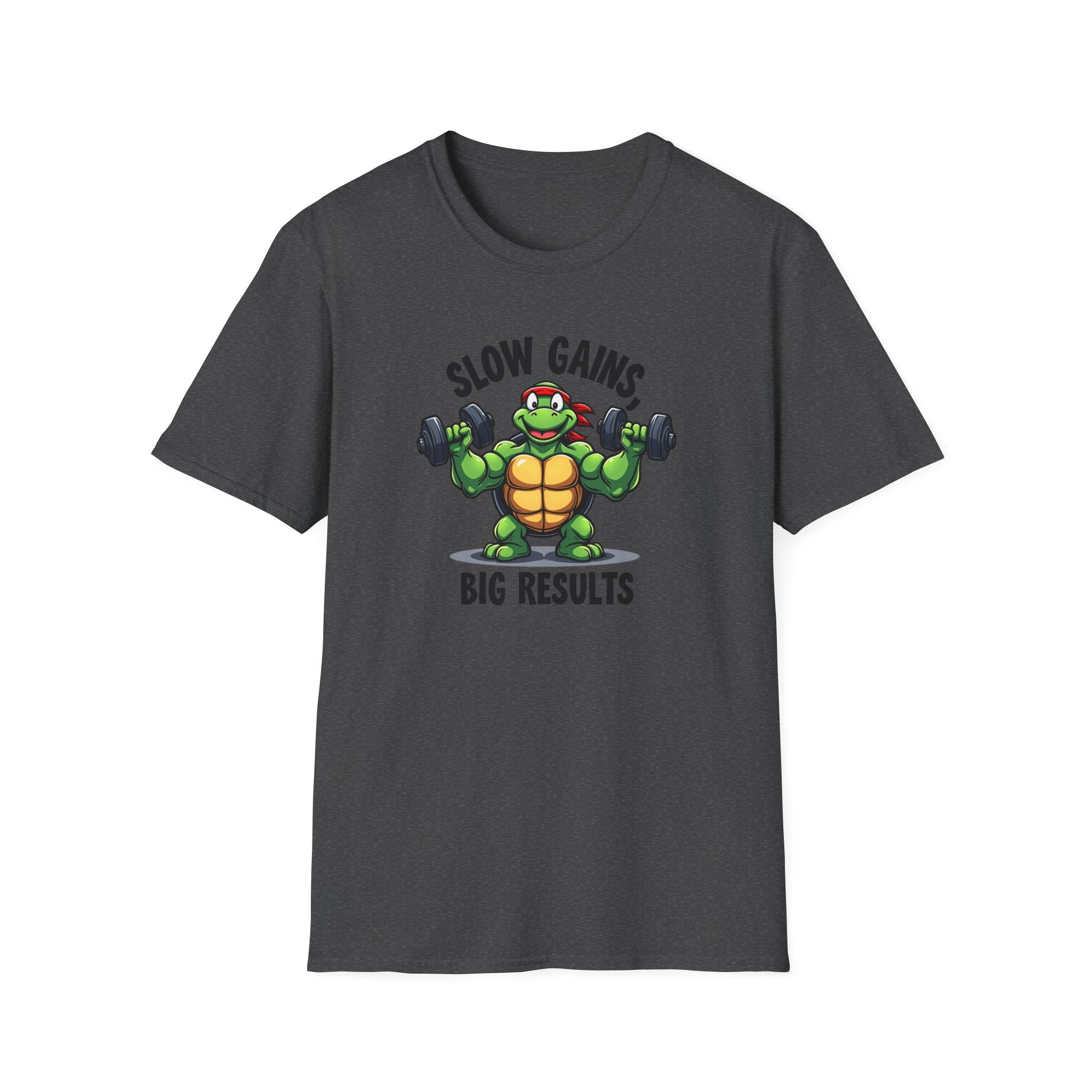 Slow Gains, Big Results – Turtle Power Edition T-Shirt