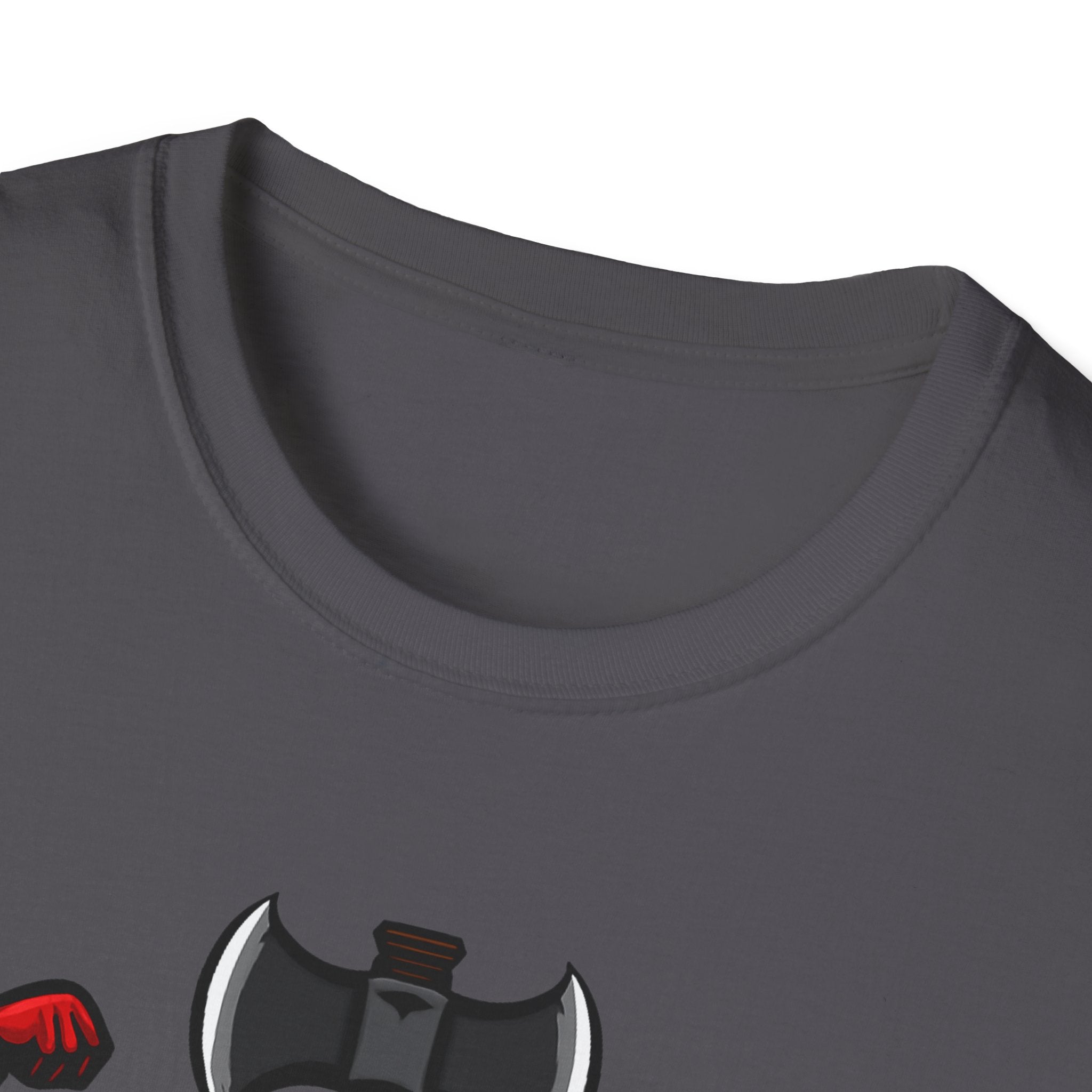 Flexecutioner – Muscular Axe Warrior Emblem T-Shirt