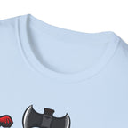 Flexecutioner – Muscular Axe Warrior Emblem T-Shirt