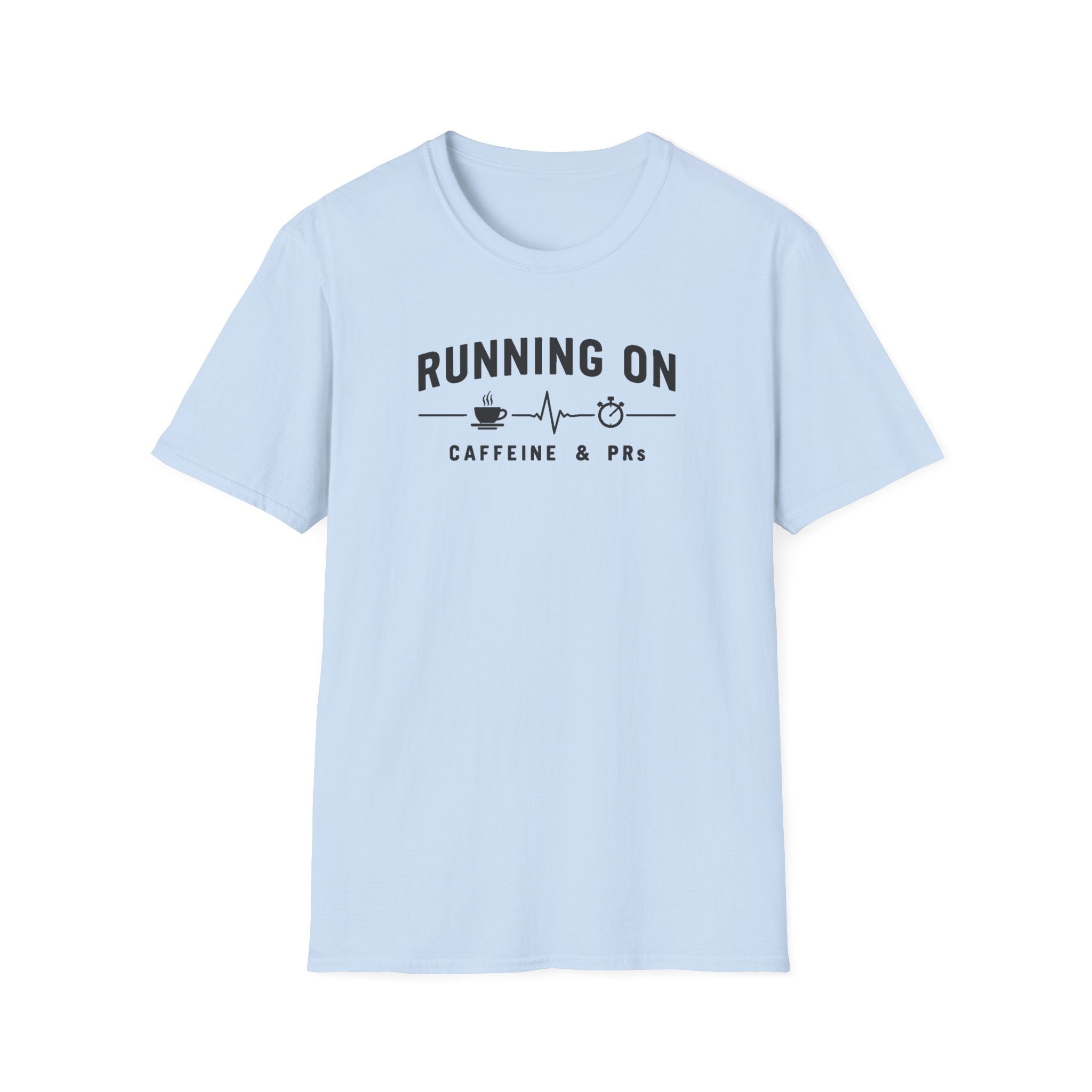 Running on Caffeine & PRs – Minimal Strength Mode T-Shirt
