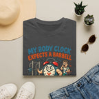 Body clock expects barbell T-Shirt