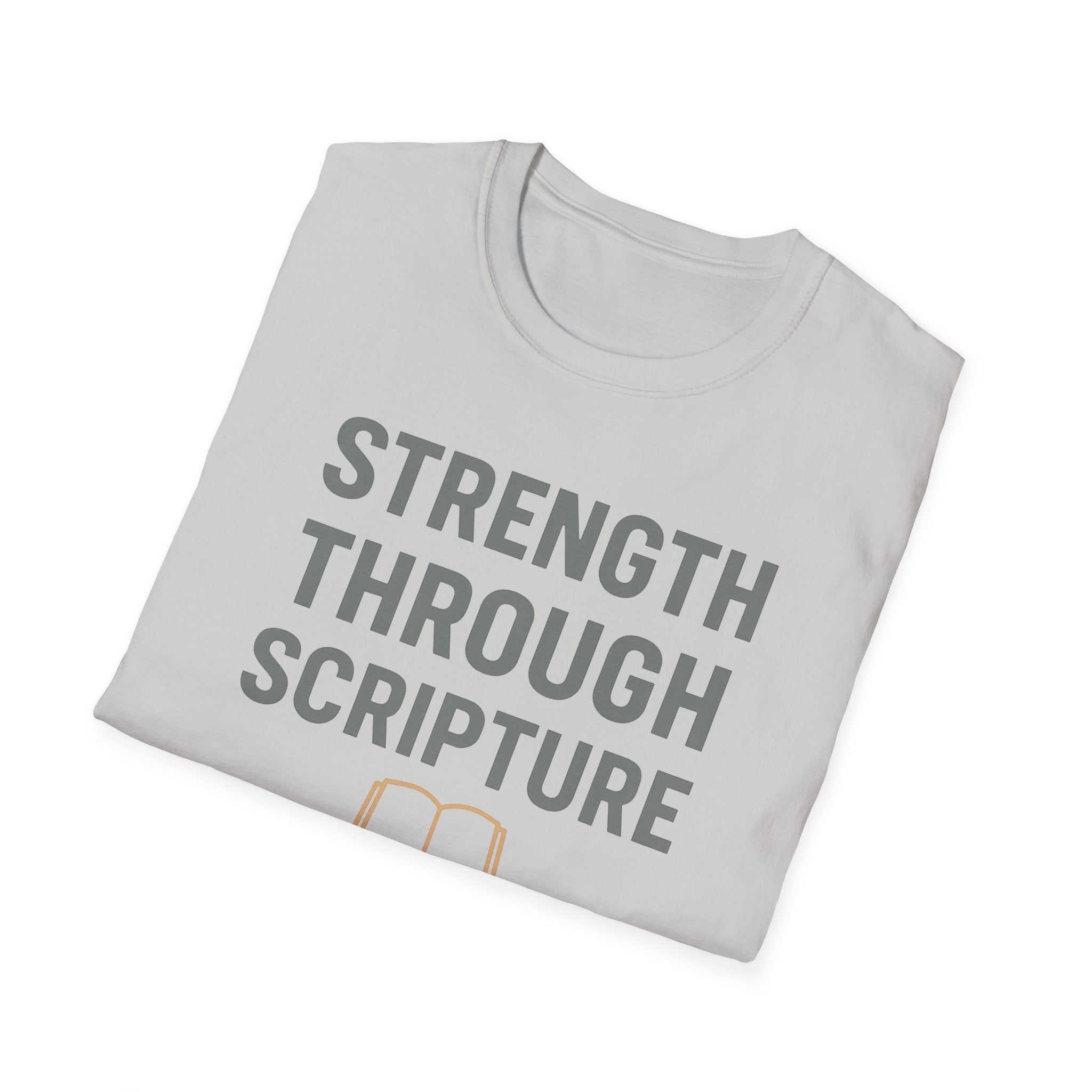 Strength Through Scripture – Bold Faith & Fitness Statement Tshirt