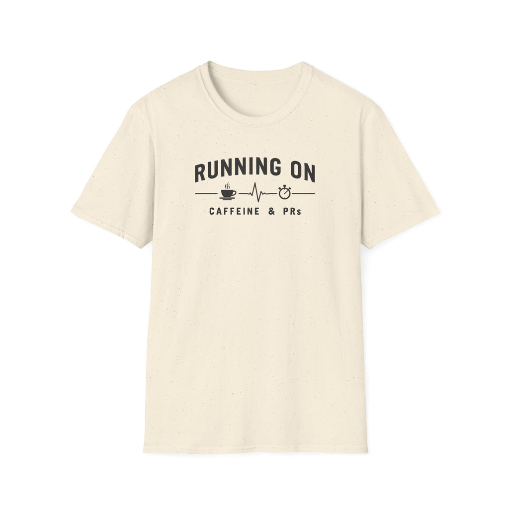 Running on Caffeine & PRs – Minimal Strength Mode T-Shirt