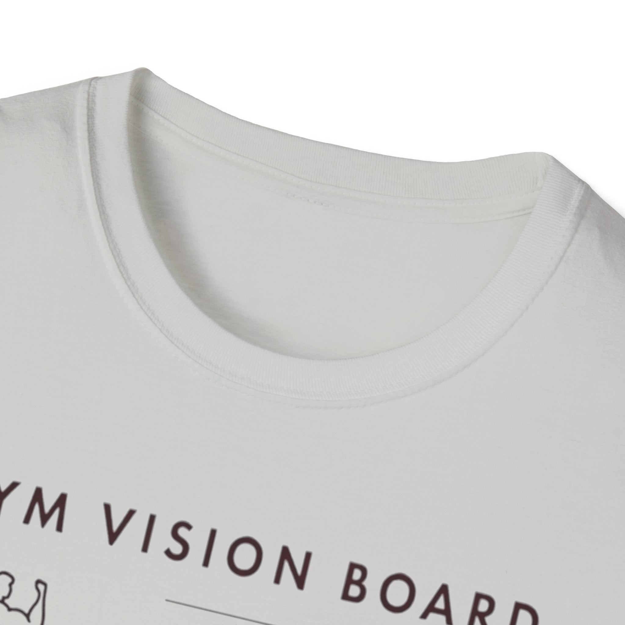 Gym Vision Board – Dark Mode Minimalist T-Shirt