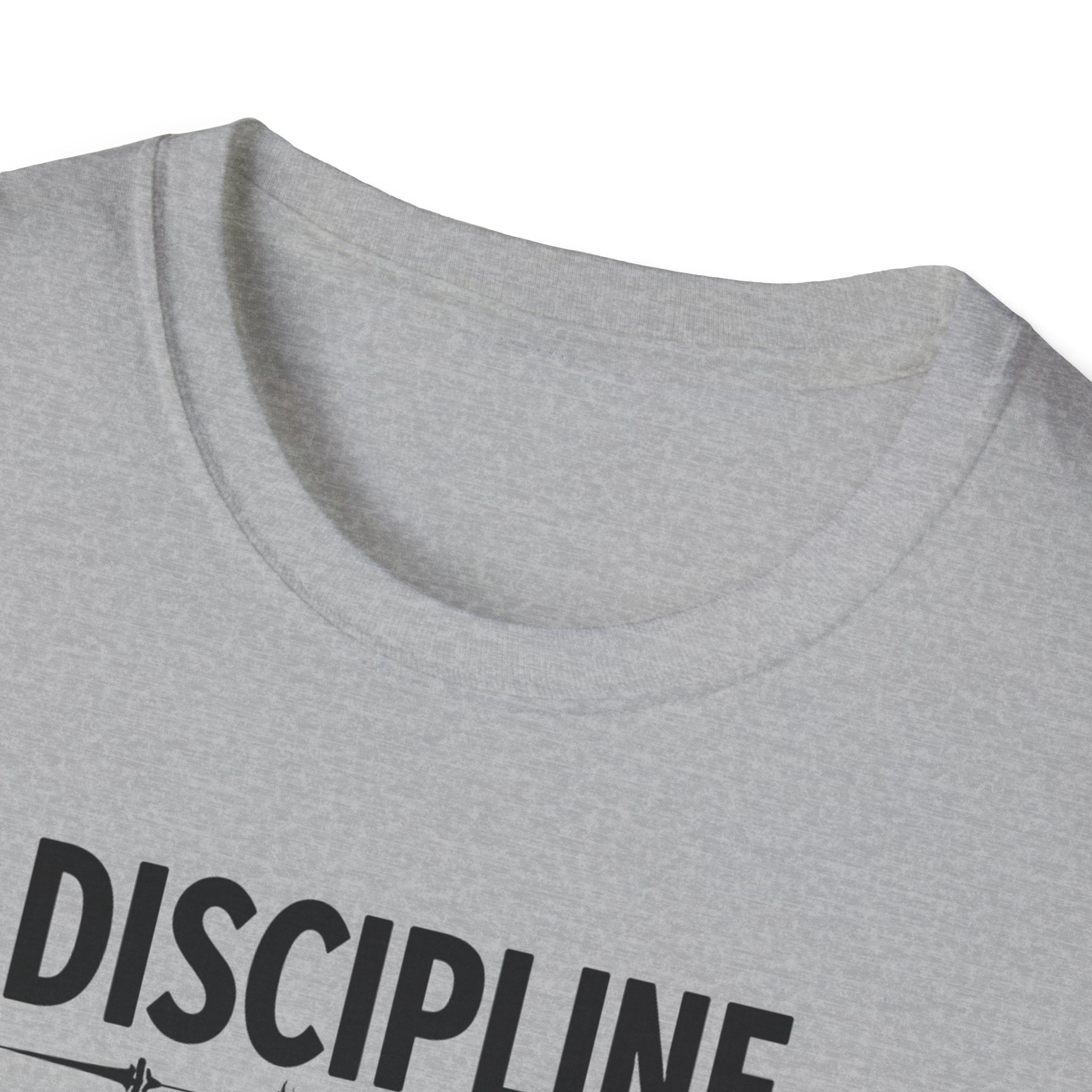 Discipline > Motivation – Barbell Edition T-Shirt