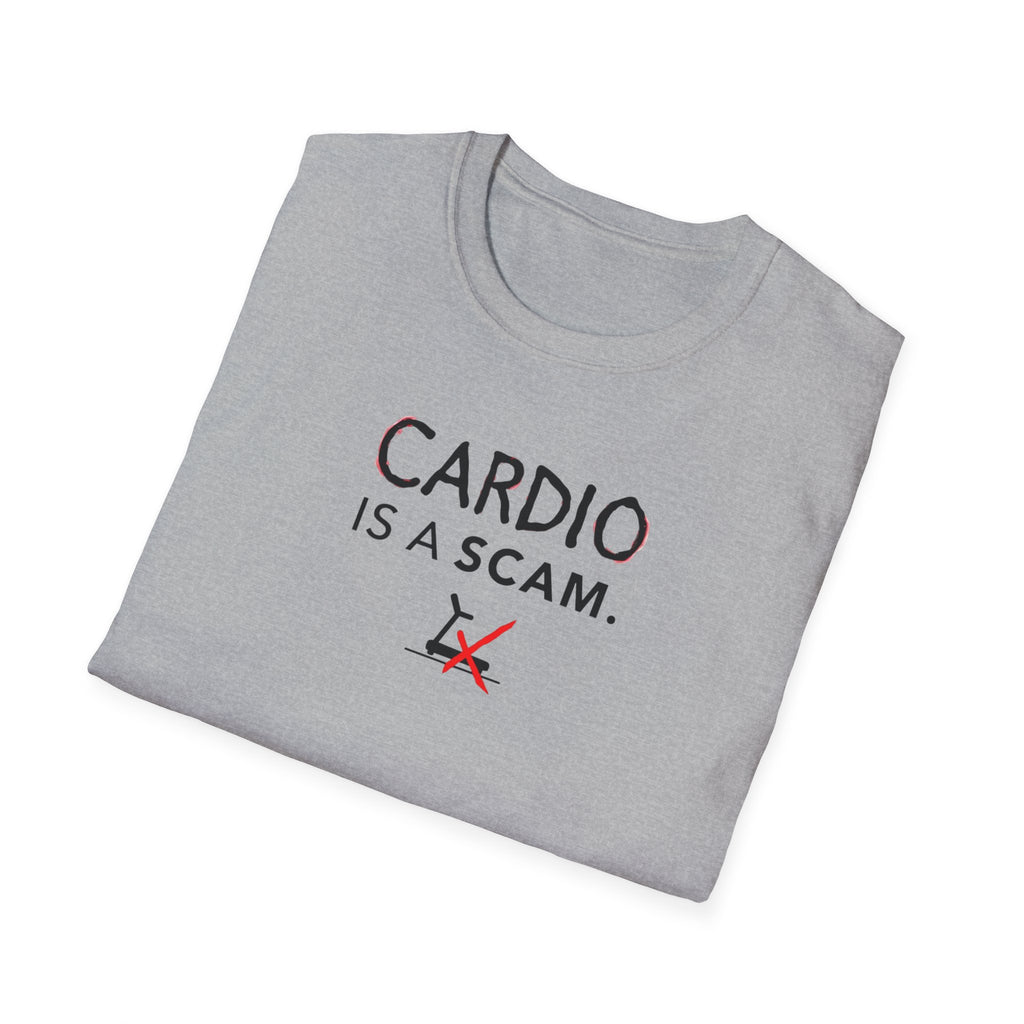 Cardio Is a Scam typo T-Shirt