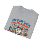 Body clock expects barbell T-Shirt