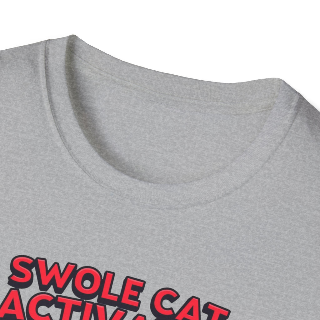 Swole Cat Activated – Pre-Workout Pouncer Edition T-Shirt