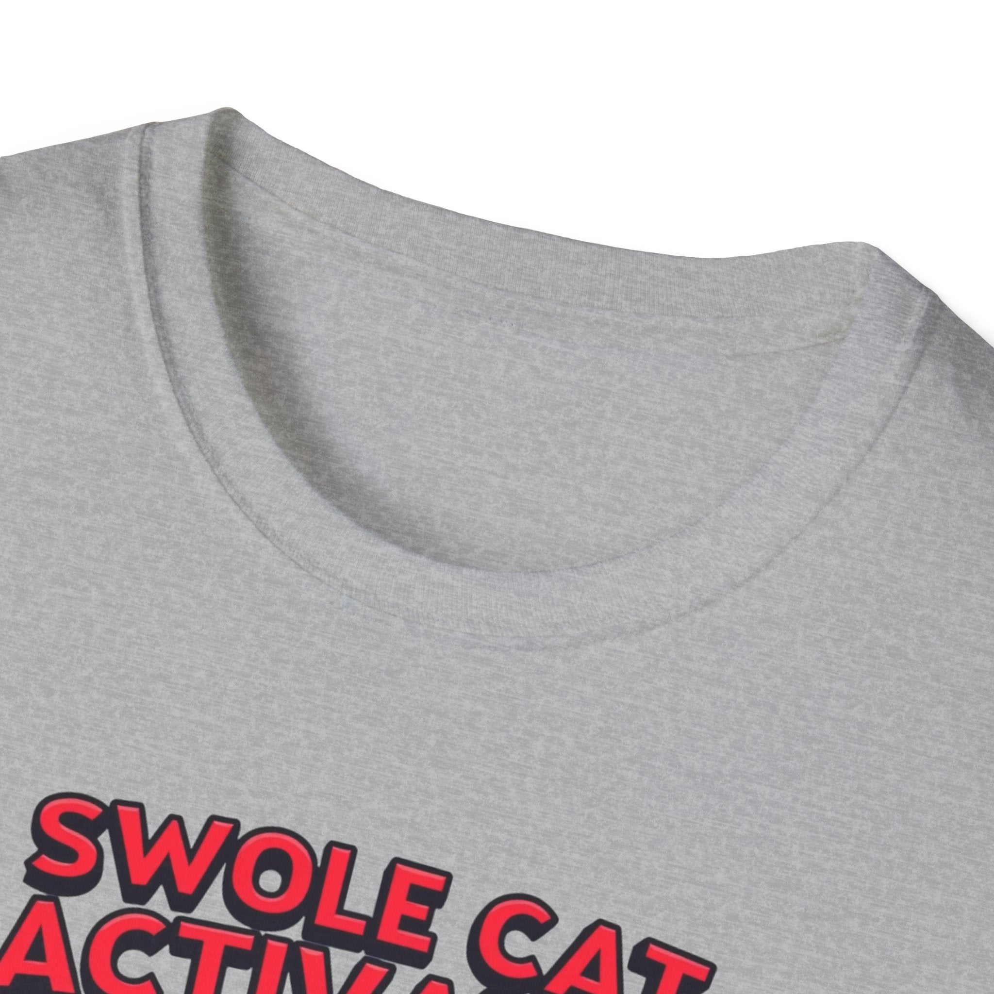 Swole Cat Activated – Pre-Workout Pouncer Edition T-Shirt