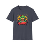 Hard-Shelled Gains – Turtle Power Edition T-Shirt