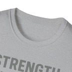 Strength Through Scripture – Bold Faith & Fitness Statement Tshirt