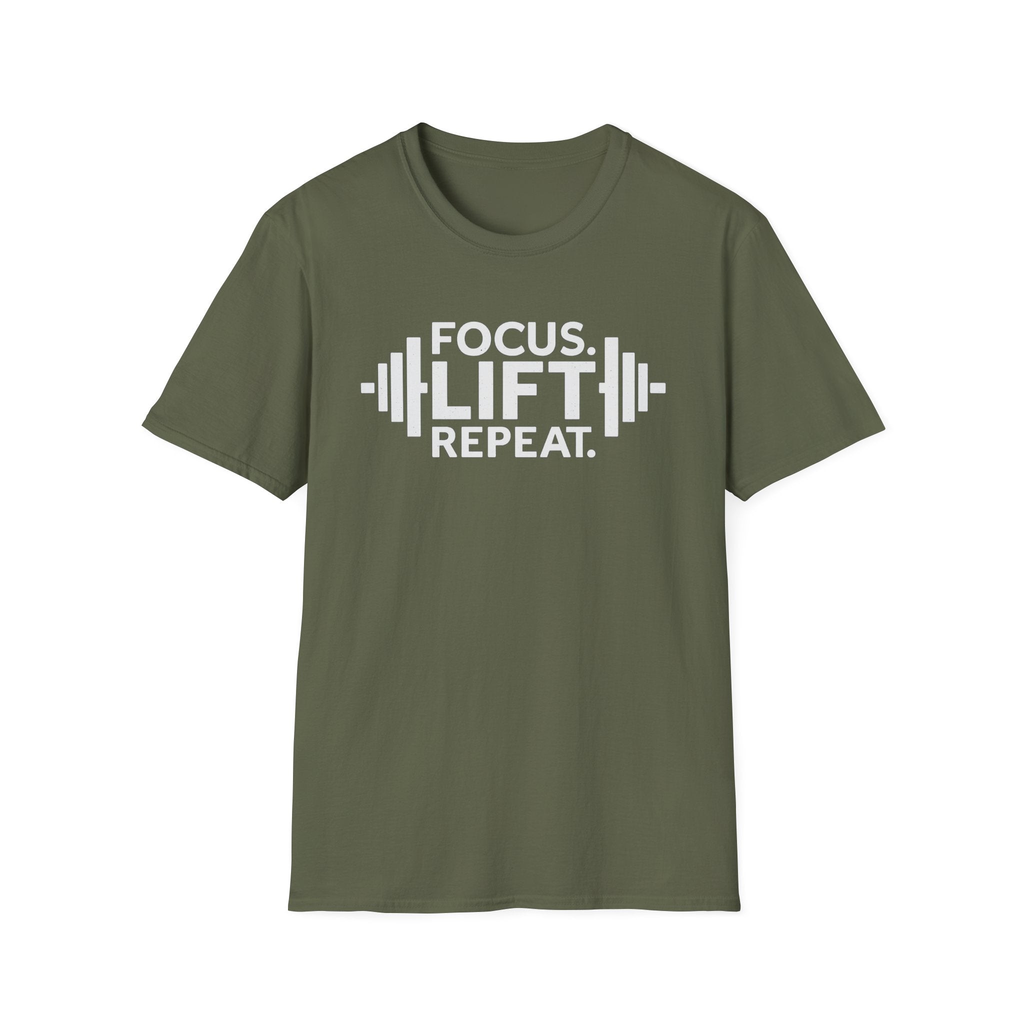 Lift Strong – Focus. Lift. Repeat. T-Shirt