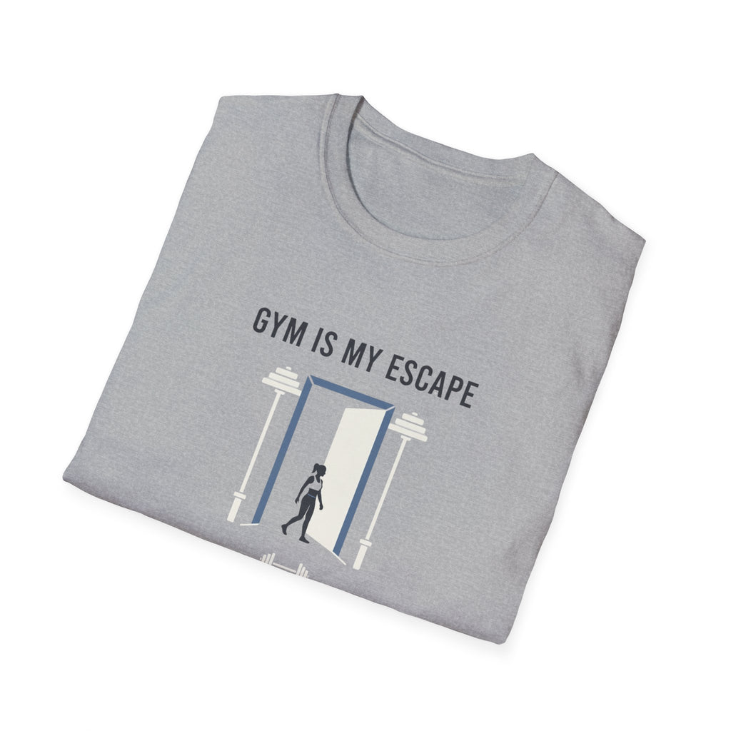 Gym is my escape - Minimalistic T-Shirt
