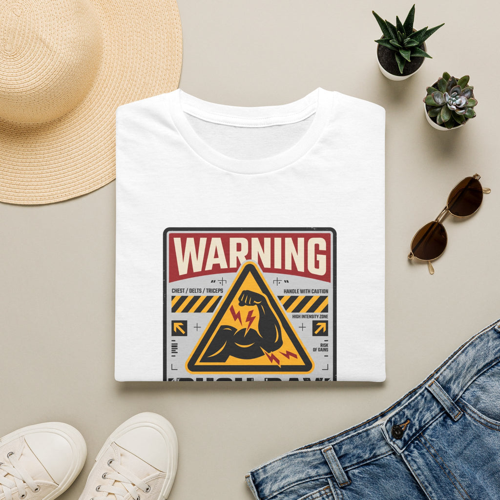Warning - Push day in progress T-Shirt