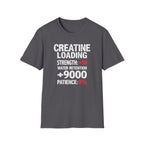 Creatine Loading – Strength +10 / Patience: 0% T-Shirt