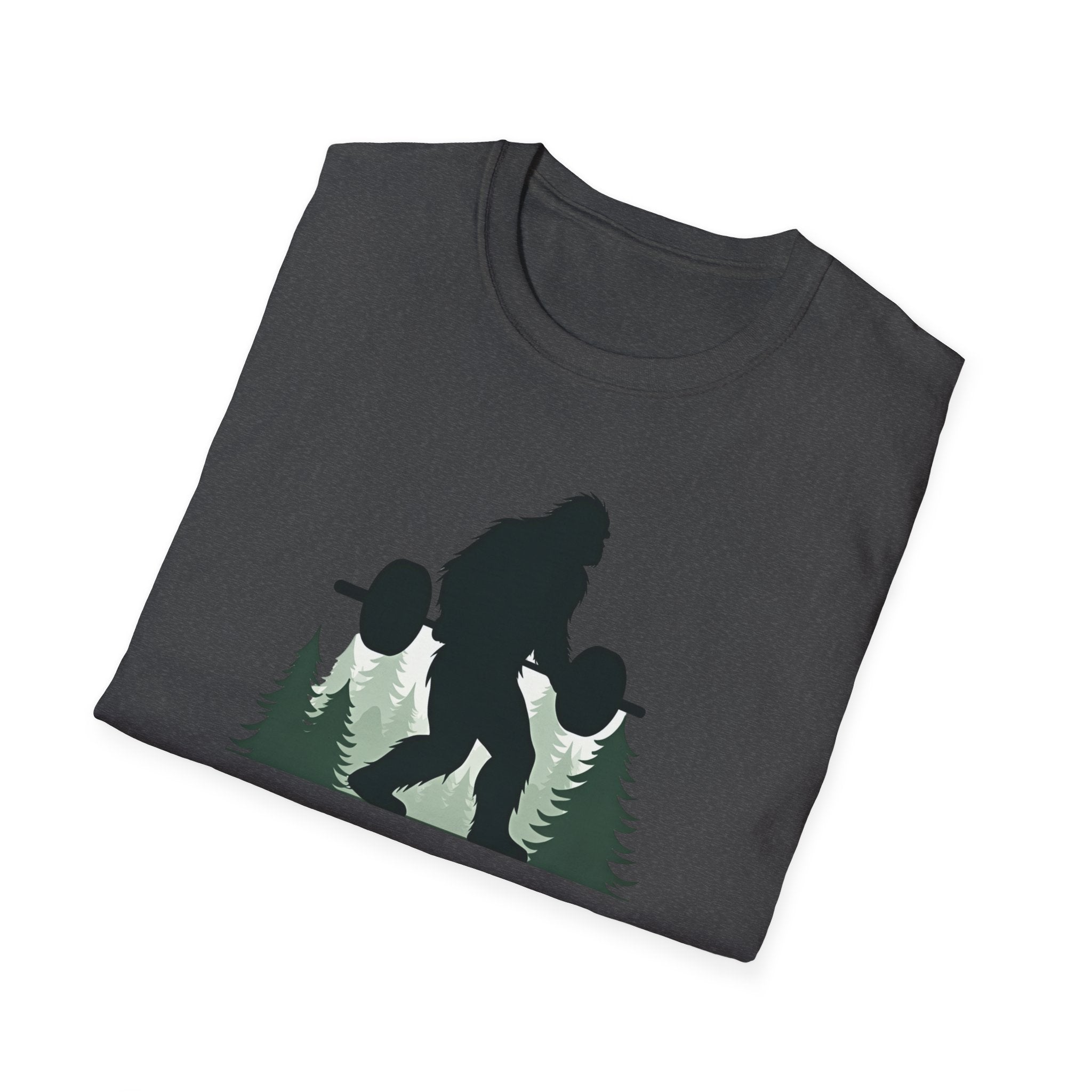 Forest Beast Mode – Bigfoot Barbell Edition T-Shirt