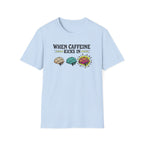 When Caffeine Kicks In – Comic Pop Brain Burst T-Shirt