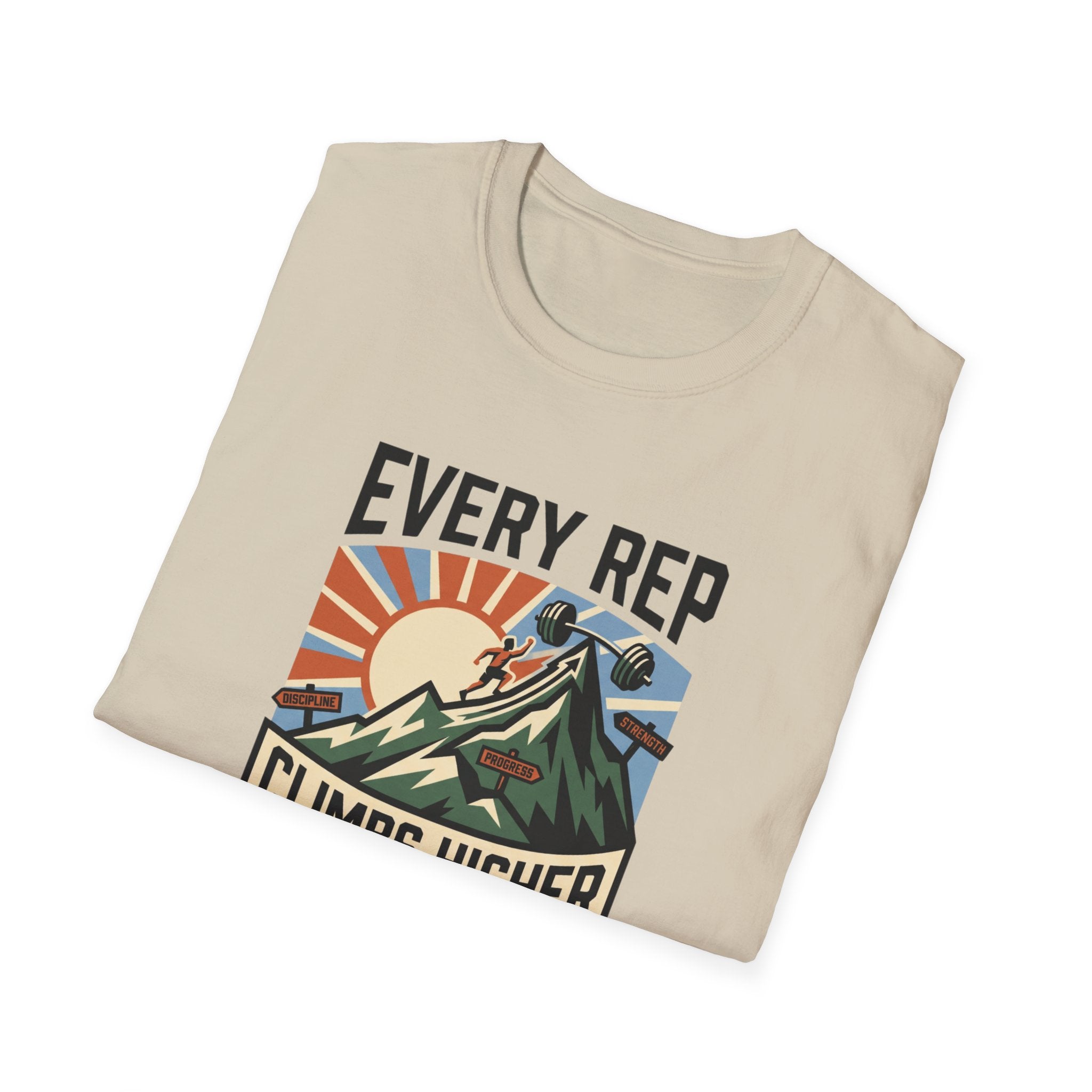 Every rep climbs higher - Push day T-Shirt